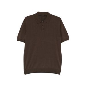 Zanone Brown Polo Shirts Men